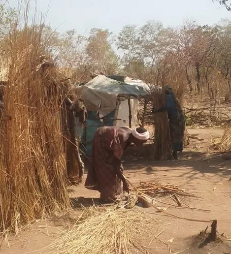 une femme refugiée soudanais dans le camp à Ouanda-Djallé, dans la Vakaga. Photo CNC