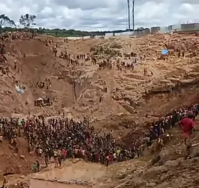 Éboulement du chantier minier de Zamboye sur axe Baboua-Garoua-Boulaï